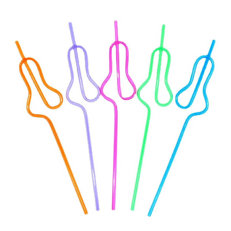 

100Pcs Bride Plastic Straws Bachelorette Party Hen Party Bridal Shower Willy Dick Glass Bride To Be Birthday Wedding Penis Straw