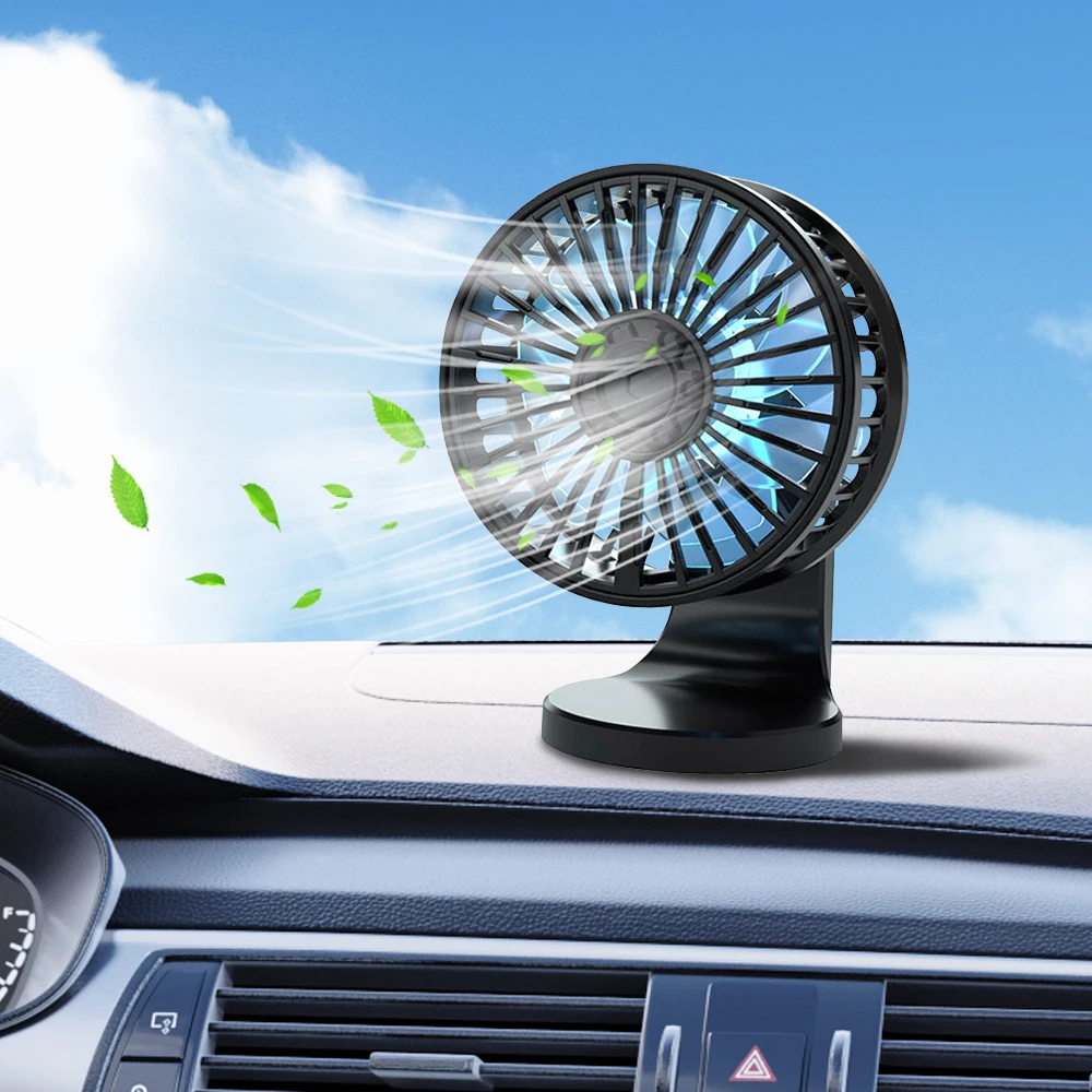 Автомобильный Вентилятор охлаждения 5 В двухслойные лопасти вентилятора двойной