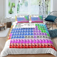 home textiles luxury periodic table of elements duvet cover set 23 pcs pillowcase bedding set aueuukus queen and king size