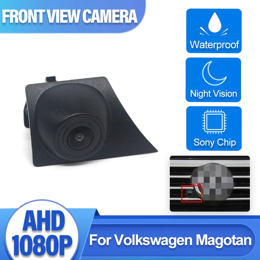 

Автомобильная Камера Переднего Вида Высококачественная Водонепроницаемая камера ночного видения CCD с широким углом обзора для Volkswagen VW Magotan 2017 2018