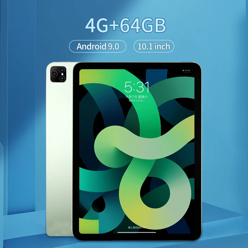 

Планшет на Android 10,1, восемь ядер, экран 9,0 дюйма, 4 Гб + 64 ГБ