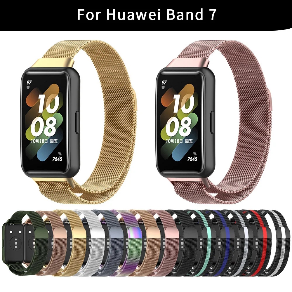 

Металлический магнитный ремешок для смарт-часов Huawei Band 4 /honor band 5i, браслет из нержавеющей стали