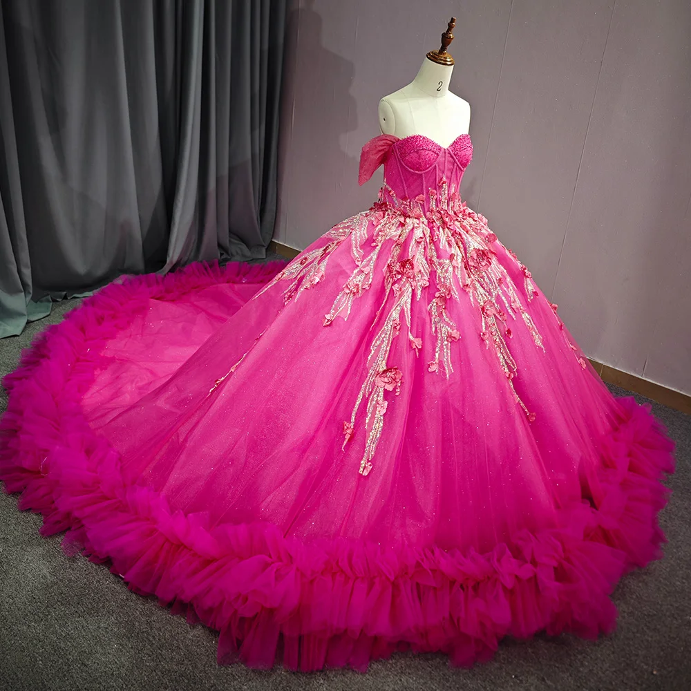 Изысканное платье Quinceanera jancдекабря 2024 года оптовая продажа платья в пол из