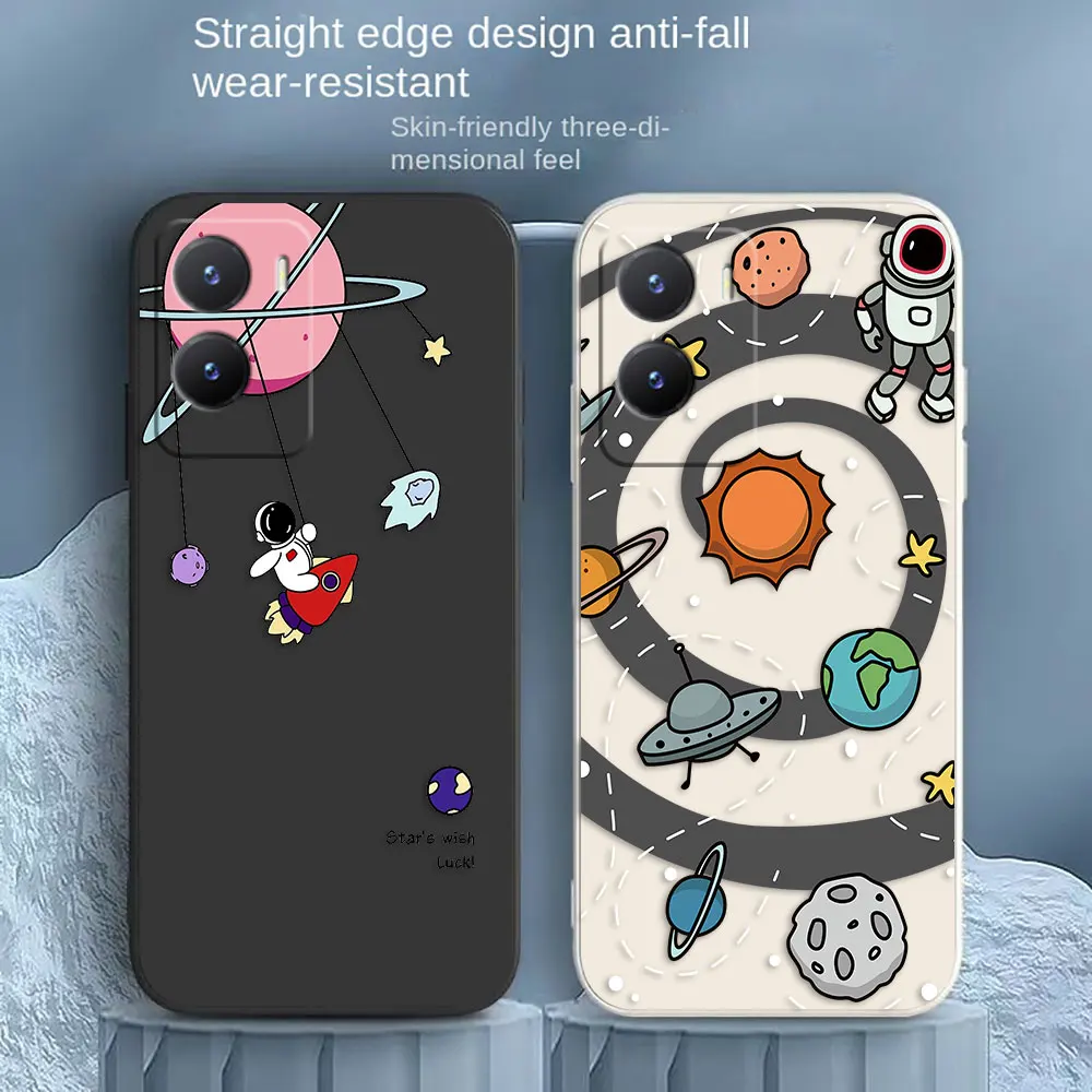 Астронавт Космос Звезда фотосессия для VIVO Y55S Y30 Y31 Y33S Y55 Y35 Y51S Y52S Y53S Y66 Y71T Y73S Y77 чехол