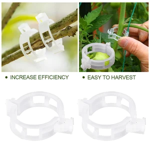100/50Pcs Plastic Plant Support Clips For Tomato Hanging Trellis Vine Connects Plants Greenhouse Vegetables Garden Supplies