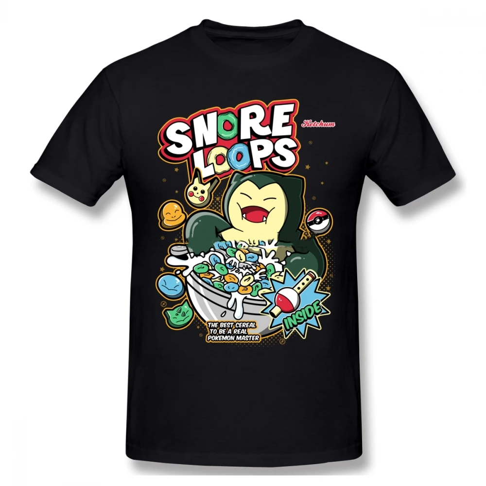 

Snorlax Loops Ghibli Anime T-Shirt For Men Plus Size 4Xl Group Camiseta