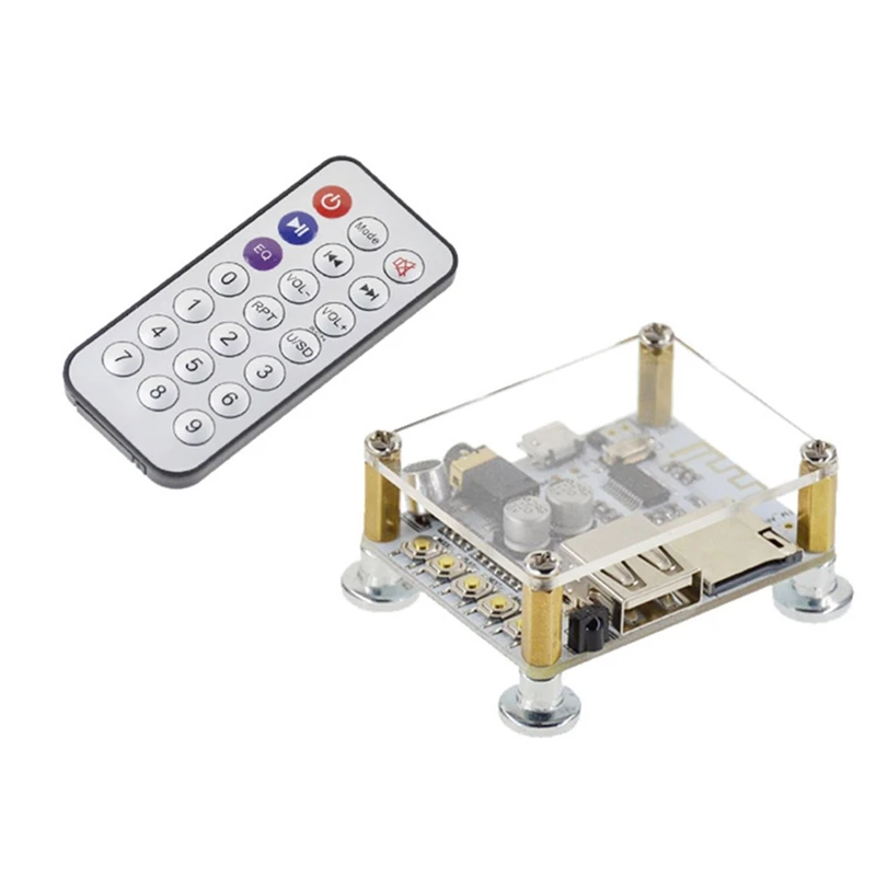 Плата аудиоприемника Bluetooth со слотом для USB TF-карты декодирование