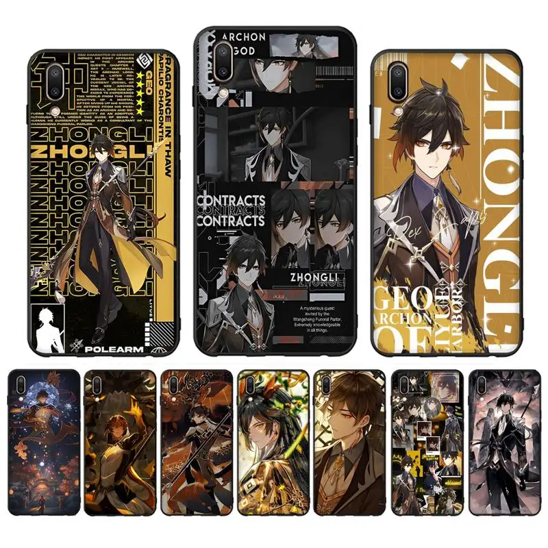 

Genshin Impact Morax Phone Case Case For Oppo Reno Realme C3 6Pro Cover For vivo Y91C Y17 Y19