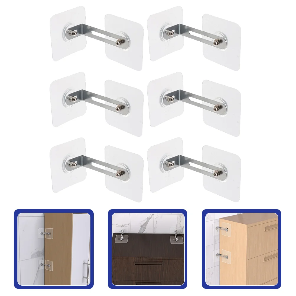 

6 Pcs Shelf Wall Anchors Furviking Baby Proofing Furniture Anchors Child Protection Strap Furniture