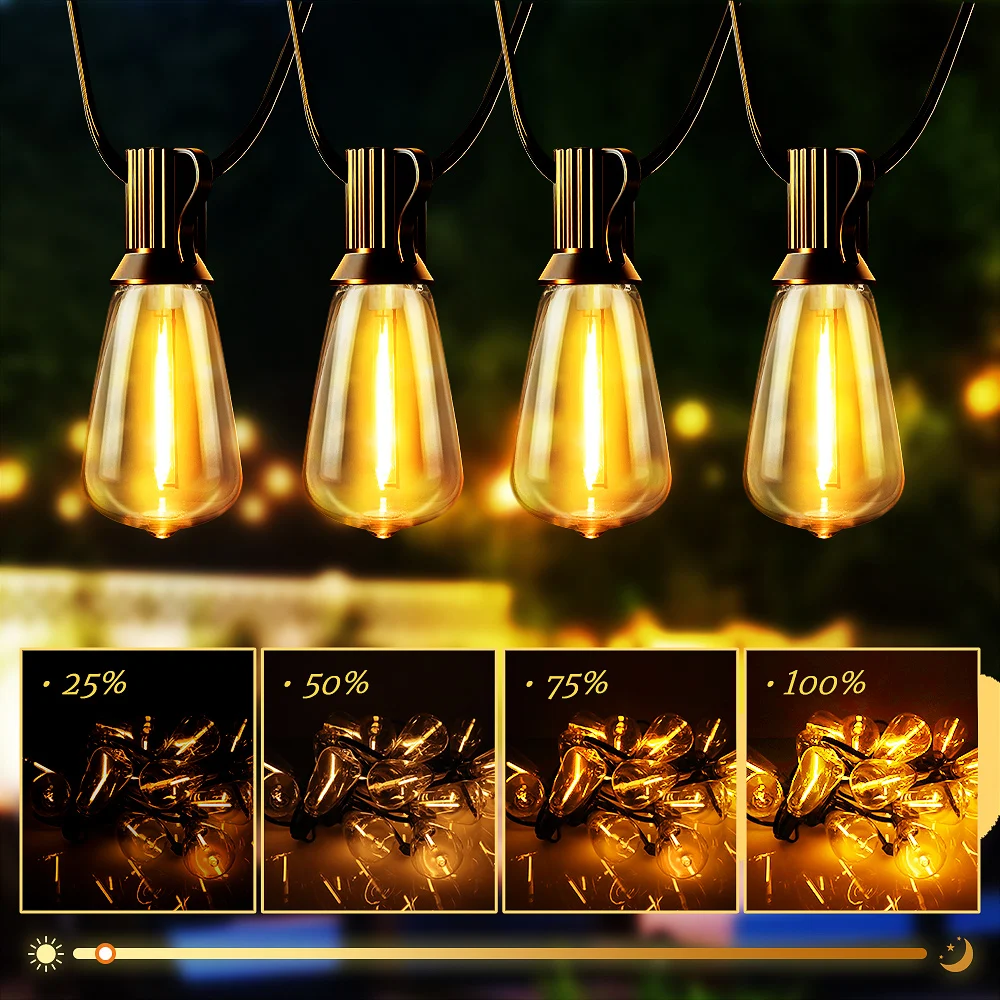 Наружная водонепроницаемая солнечная лампа Suitsamus с 31-футовой шестерней и 25