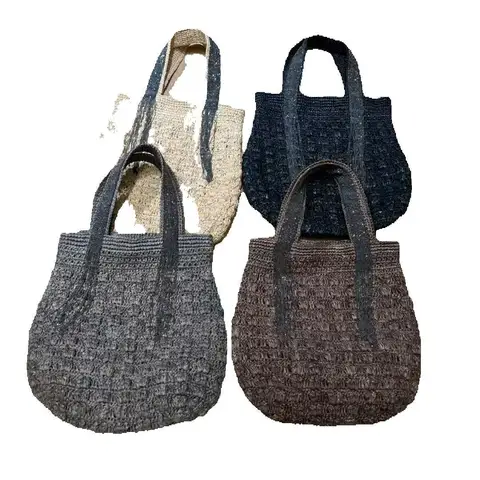 Женская летняя универсальная элегантная соломенная сумка 23*28