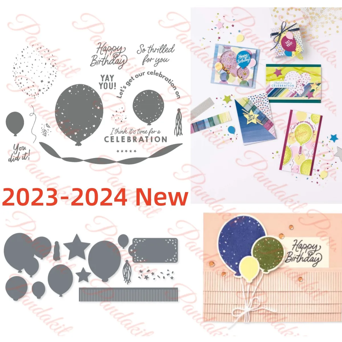 

Beautiful Balloon Metal Cutting Dies Clear Stamp for Decorating Scrapbook Diy Paper Card Album Mould Embossing Craft Die