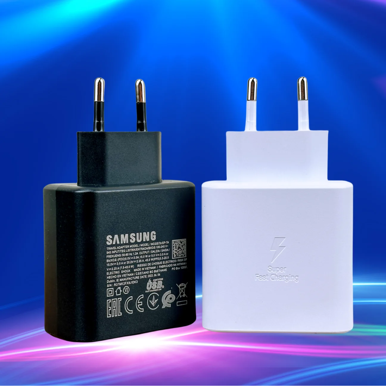 Оригинальное Супербыстрое Зарядное Устройство Samsung 45 Вт