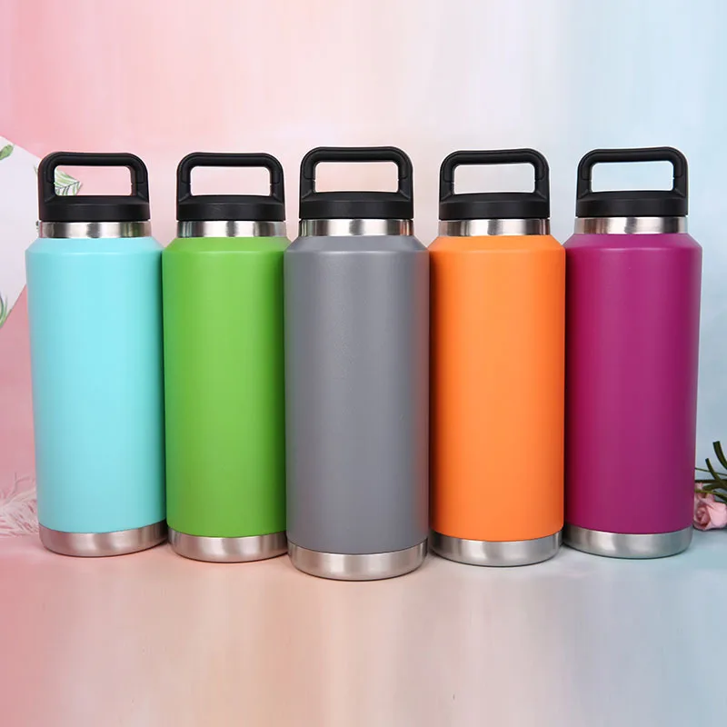 

Vacuum Insulated, Stainless Steel with Straw Cap Cup, Large Capacity Car Cup with Handle, Sports Kettle, Water Cup