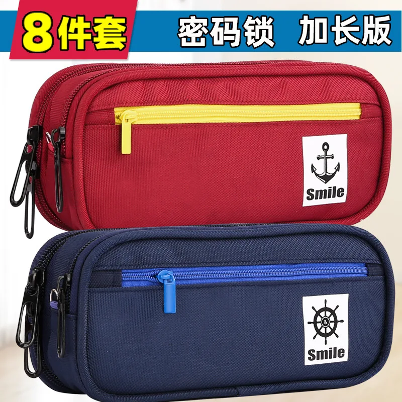 

Тканевый чехол-карандаш с паролем для учеников начальной и средней школы; Большой объем; Для детей; Для мальчиков и девочек