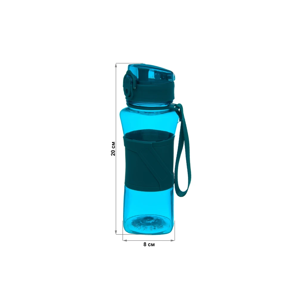 Бутылка для воды &quotБирюзовая&quot 8x7x20 см 420 мл | Дом и сад