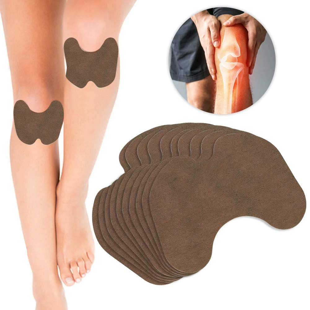 

10pcs / bag Wormwood Cold Compress Pain Relieving Knee Patch Sticker Arthritis Rheumatoid Natural Plant Extract Aches Stickers