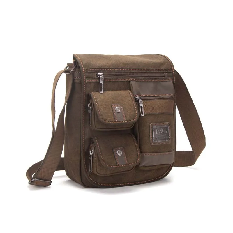 Винтажные холщовые сумки через плечо в стиле ретро новинка многофункциональная