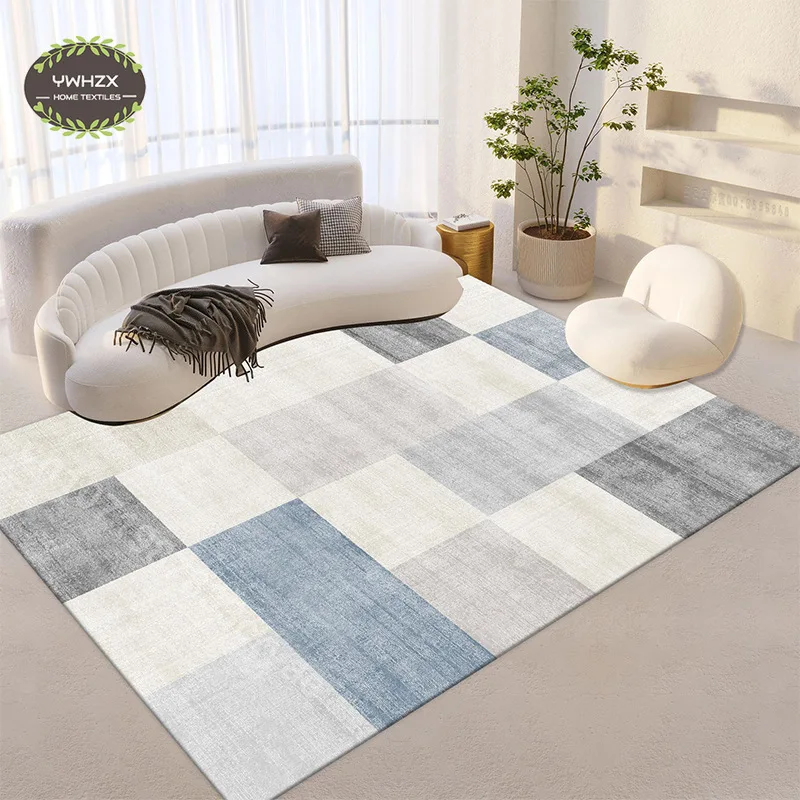 

Geometric Printed Carpets Living Room Nordic Minimalist Sofa Coffee Table Carpet Bedroom Bedside Area Rugs Washable Entrance Mat