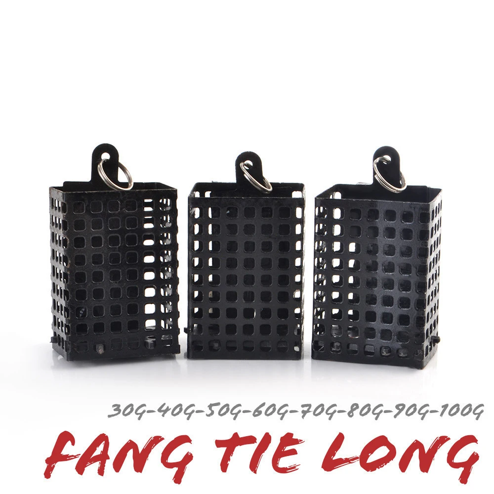 

1PCS Fishing Nest Beater Iron Bait Cage Feeder Bait Container Fishing Lure Cage Fishing Tackle Accessories