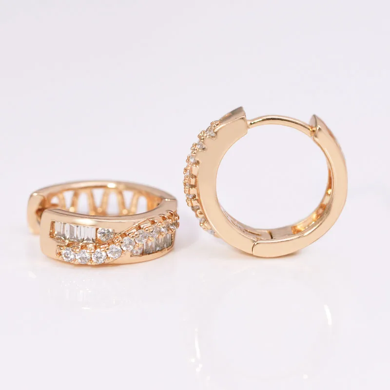 Оптовая Цена AAA + серьги-кольца с цирконом для женщин модные ювелирные изделия