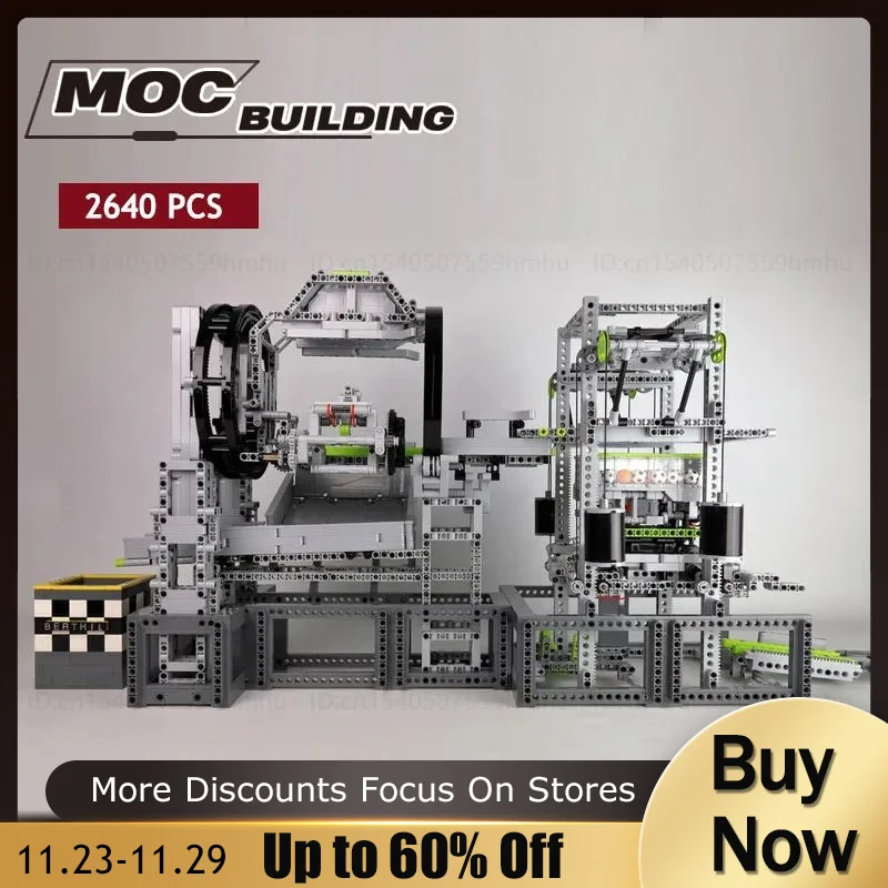 

GBC MOC Rotary Dumper And Train Elevator Building Block Motor Technology Bricks Creative Puzzle Science Toys Xmas Gifts