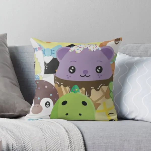 

Moriah Elizabeth Character Mashup Printing Throw Pillow Cover Anime Bed Throw Square Fashion Waist Decor Pillows not include