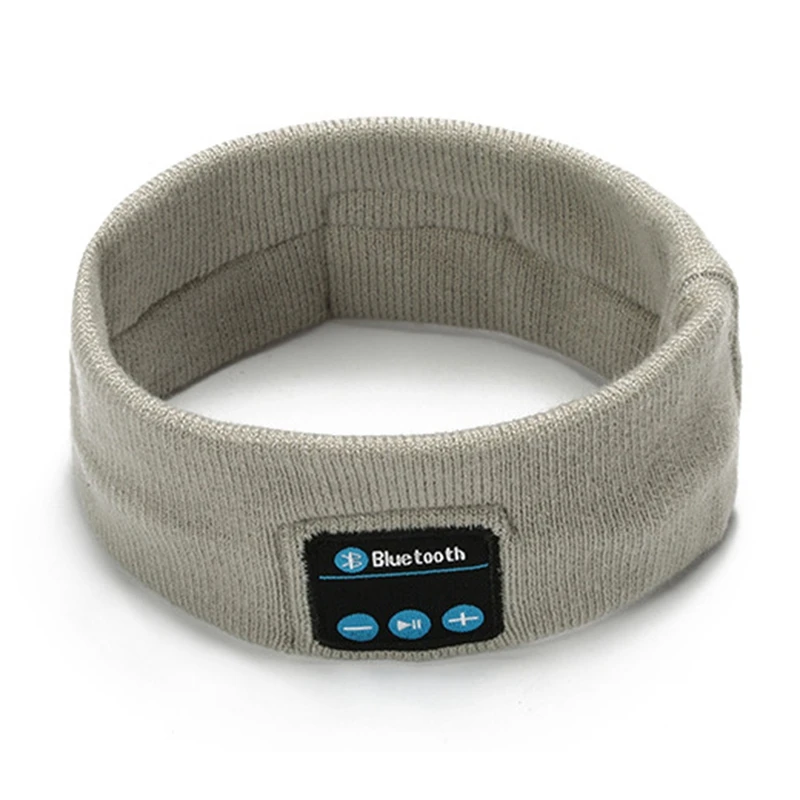 

Top!-Wireless 5.0 Elastic Sports Headband Yoga Fitness Headset Music Headwear Sleeping Headphone For Side Sleeper