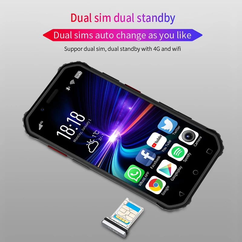 SOYES S10 Rugged Mini Smartphone 3GB RAM 64GB ROM 4G LTE 3.0