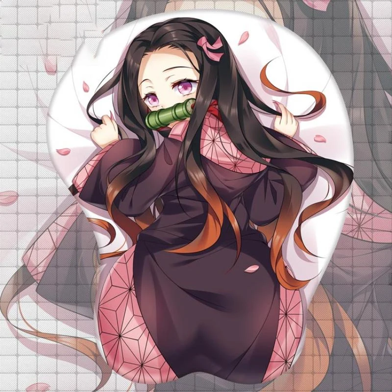 

Kimestu No Yaiba Demon Slayer:nezukuo Cosplay 3D Buttock Mouse Pad Tanjirou Agatsuma Zenitsu Soft Gaming Wrist Rest Mousepad Mat