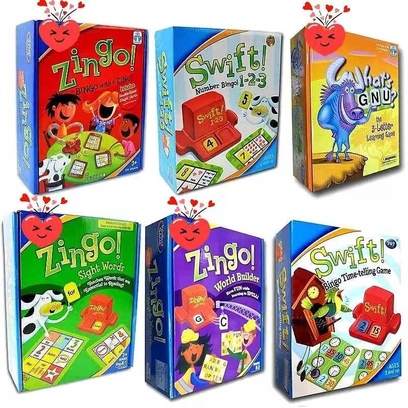 

Настольная игра бинго для обучения От 4 до 8 лет, английская