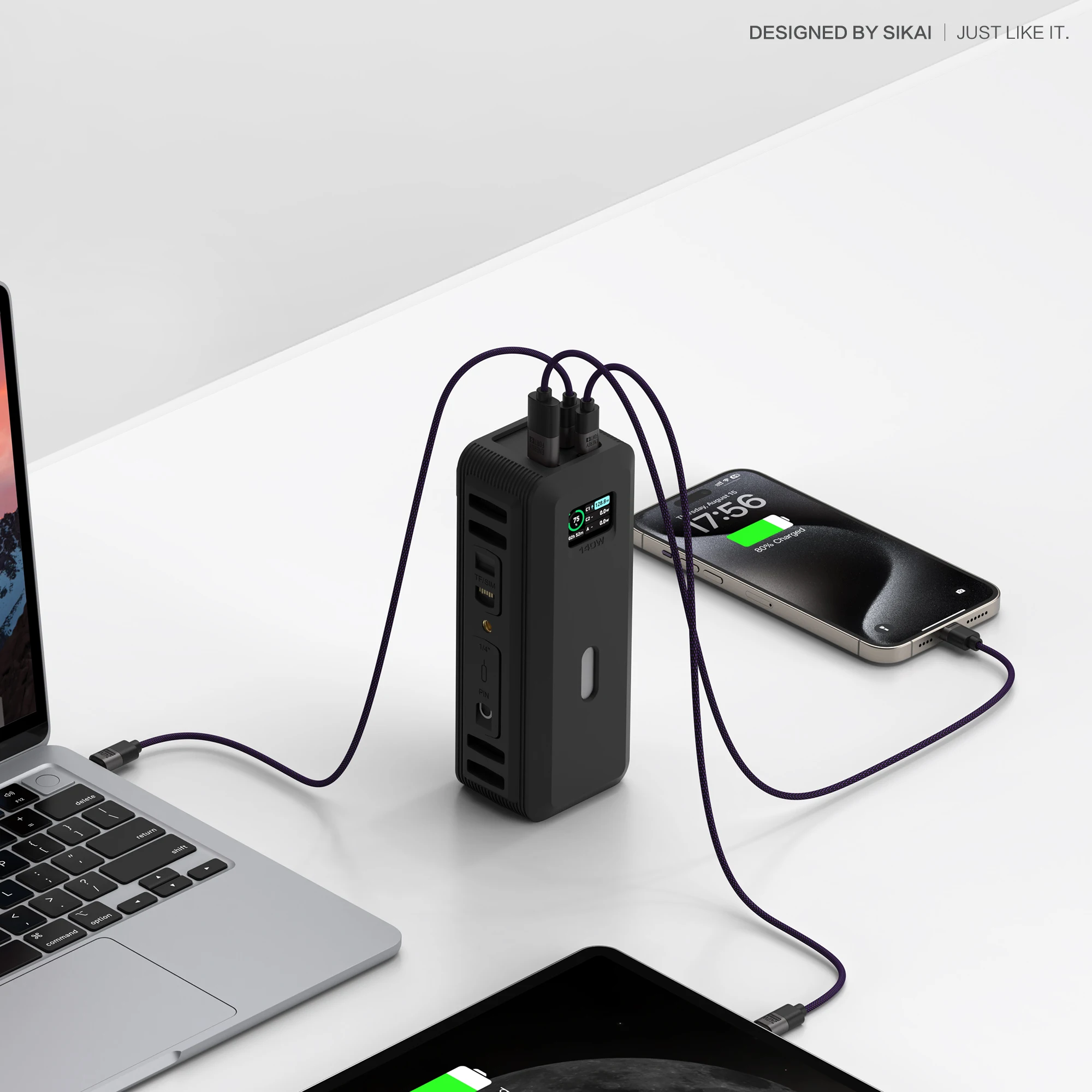 Силиконовый чехол для Anker 737 Power Bank 140 Вт 24000 мАч PowerCore TF/SIM-карта сумка хранения
