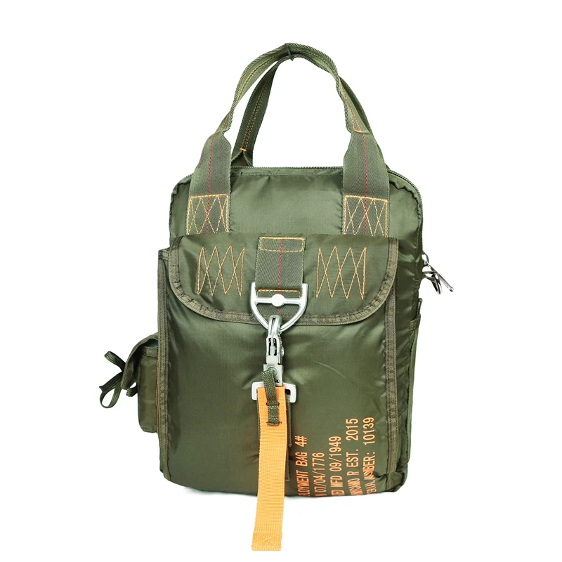 

Mens Messenger Parachute Fabric Travel Bags Nylon Military Tactical Duffle Army Grade Flight Messenger Courier Sling Laptop Bag