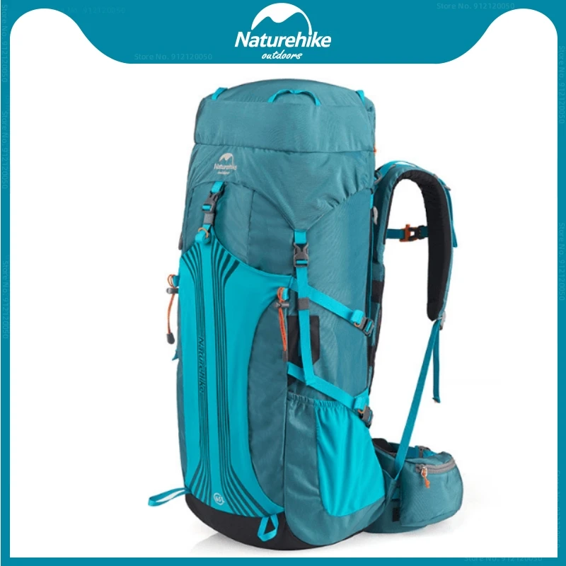 Naturehike 45L/55L/65L Large Capacity Mountaineering Bag Thickening And Cozy Unisex Outdoor Camping On Foot Waterproof Backpack