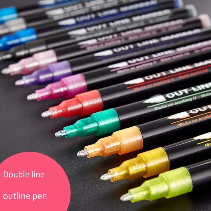 Curve Pen Set Super Squiggles Markers, Supersquiggles Set For Art Drawing Christmas Card
