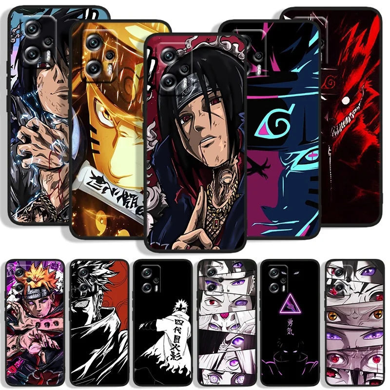 

Naruto Anime Uzumaki Phone Case For Xiaomi POCO F4 F3 X4 X3 GT F2 F1 M4 M3 C31 X2 Civi Pro NFC Funda Black Silicone Cover