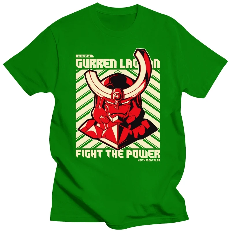 Summan Мужская качественная футболка с принтом Tengen Toppa Gurren Lagann Новое поступление 2020