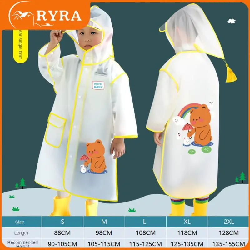 

Long Raincoat Anti-riot With A Hat Poncho Raincoat Full Body Raincoat With Mask Backpack Conjoined Raincoat Cartoon Multi-style
