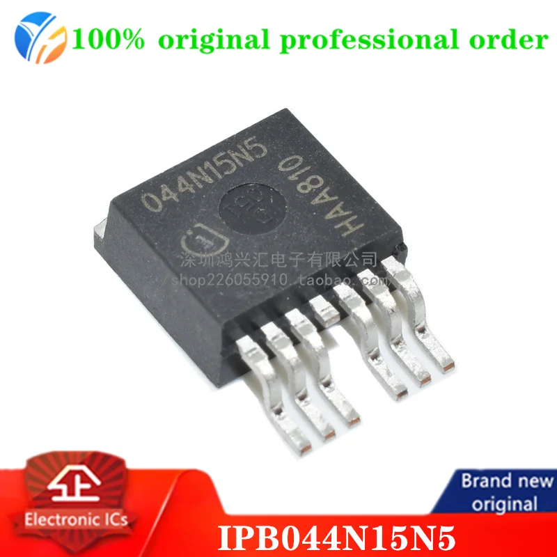 

100% original IPB044N15N5 Trans MOSFET N-CH 150V 174A 7-Pin(6+Tab) D2PAK T/R
