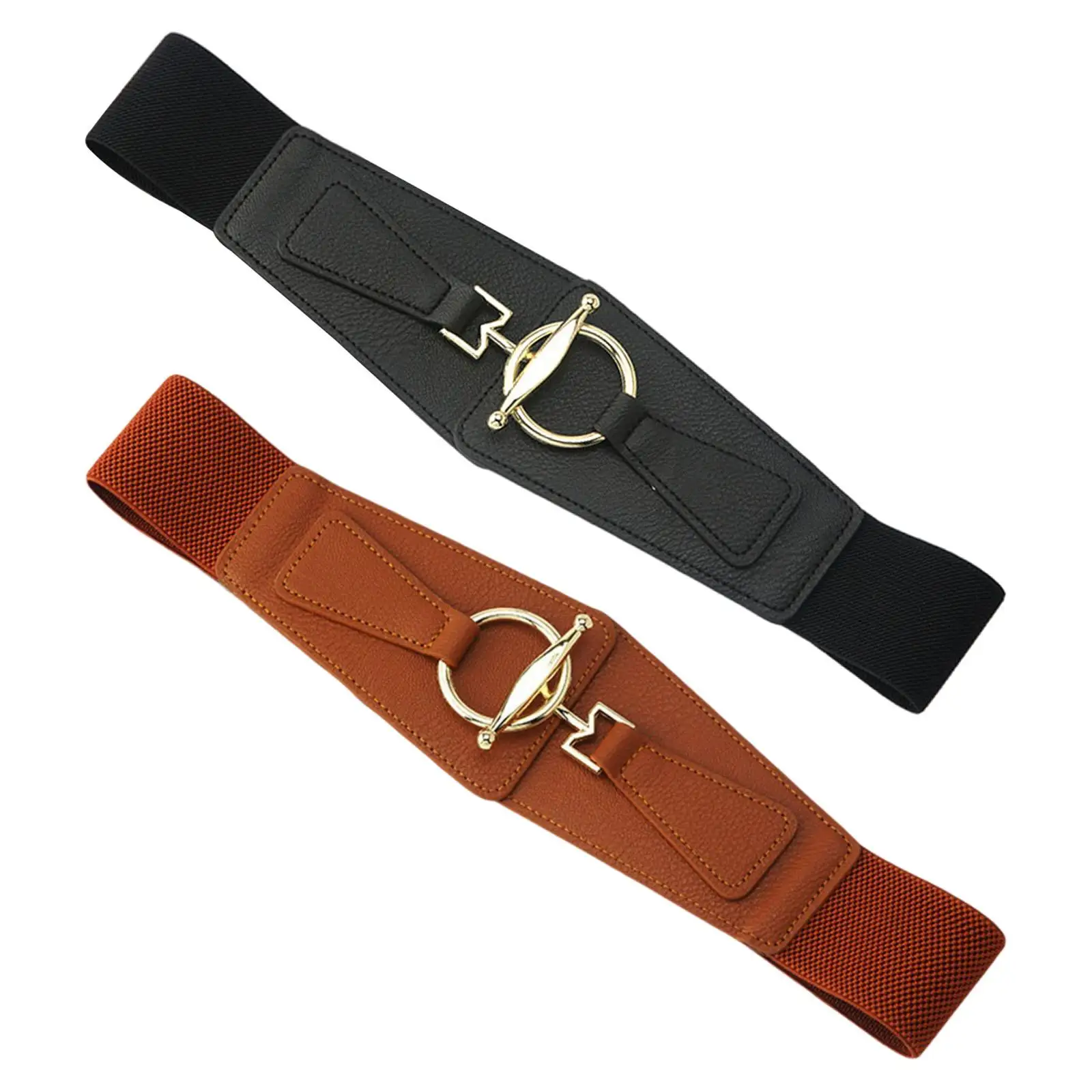 

Retro Style Women Belt Elastic Wide Waist Belt Ladies Girls for Dresses