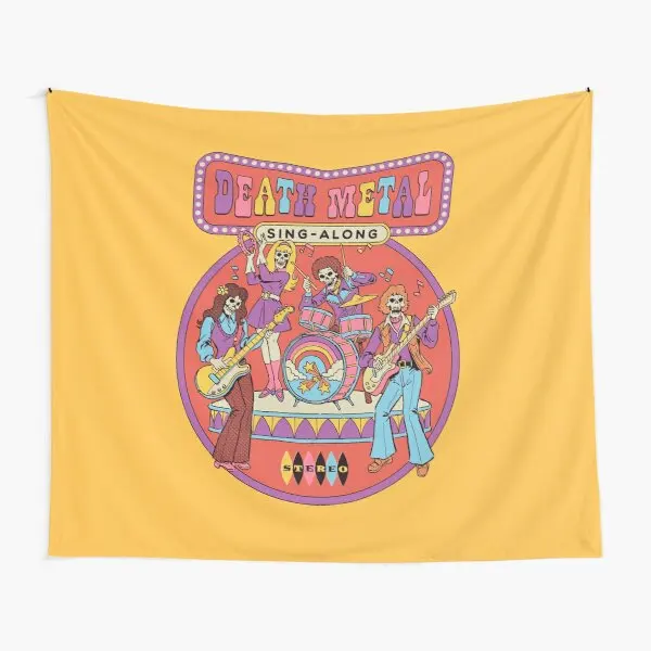 

Металлический гобелен Death, украшение для йоги, коврик для путешествий, спальни, гостиной, настенное одеяло, красивое полотенце с принтом для ...