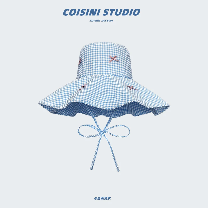 Панама женская универсальная с большими полями и защитой от солнца