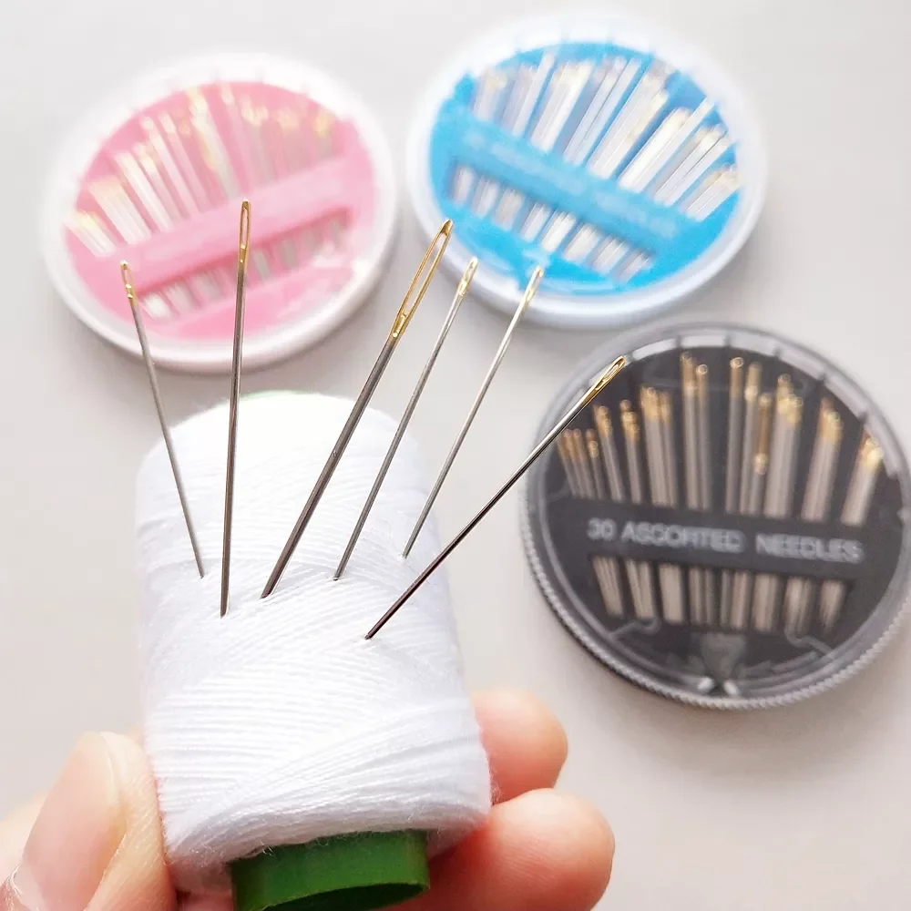 

New 30 Pcs/Box High Quality Assorted Hand Sewing Needles Embroidery Mending Craft Quilt Case