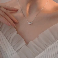 romantic angel wings necklace for women zircon rhinestone sun pendant necklaces luxury chain tassel friendship jewelry gifts