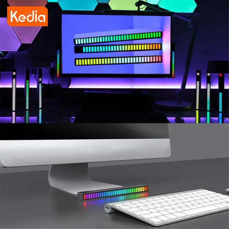 

Easy Control Rgb Light Ambient Atmosphere App Control Music Synchronization Colorful Lighting Usb 32-led Music Lights Creative