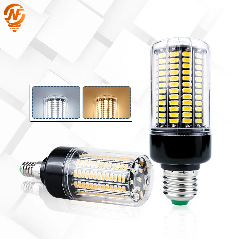 E27 E14 LED Corn Bulb 3.5W 5W 7W 9W 12W 15W SMD 5736 AC110V 220V 230V 240V Lampada LED Lamp Chandelier Candle LED Light Bombilla