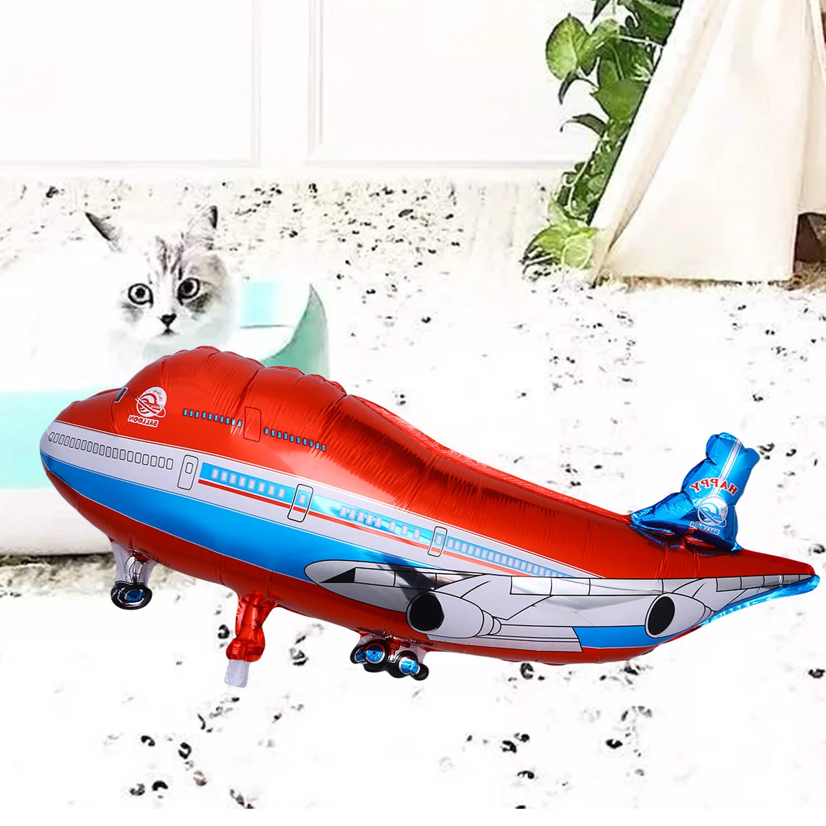 

Balloons Ballonflying Party Helium Decorations Airplaneaccessories Favors Birthday Plane Kidsballons Bulk Aluminum Balloon Baby