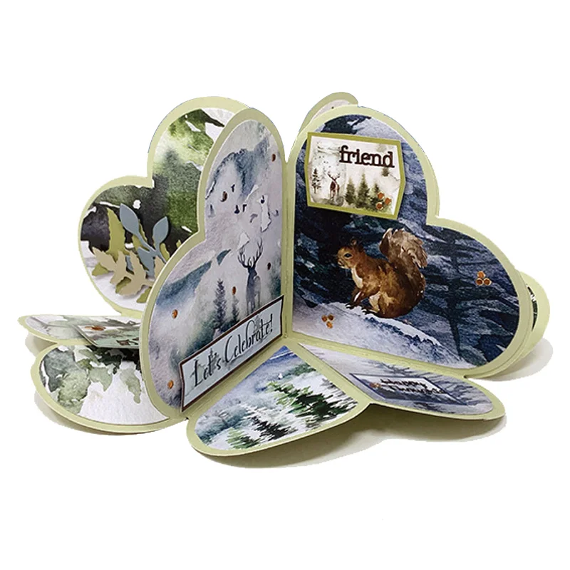 

Metal Cutting Dies Cut Mold Heart Popup Card Decoration Scrapbooking dies Paper Craft Knife Mould Blade Punch Stencils dies