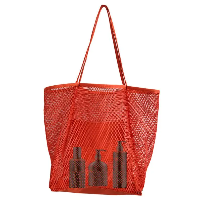 

Сетчатая пляжная сумка, сетчатая пляжная сумка для женщин, Женская Складная сетчатая пляжная сумка-тоут для игрушек, полотенце, шлепанцы