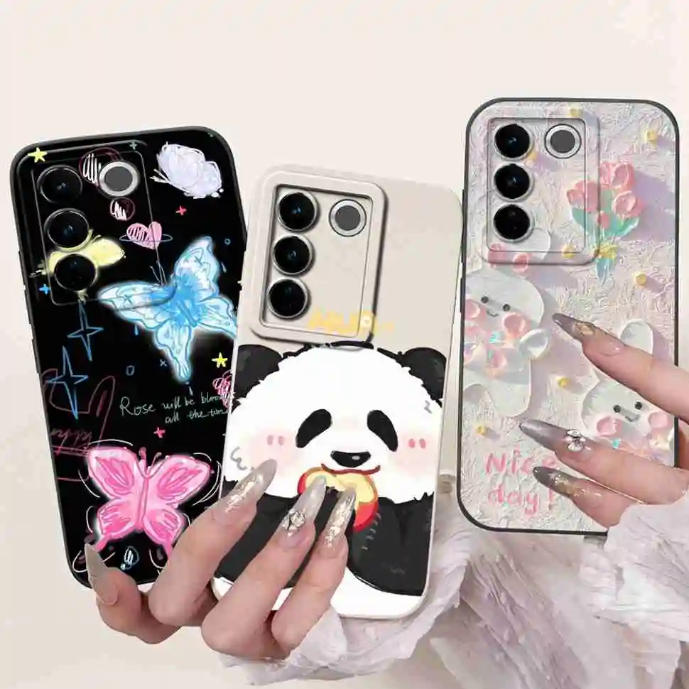 Чехол для Vivo S16e V2239A Cool Girl с росписью чехлы телефонов полный корпус S 16e 5G